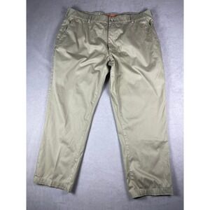 Lee Mens Performance Series Tri-Flex Relaxed Fit Khaki Chino Pants 38x29 Tan